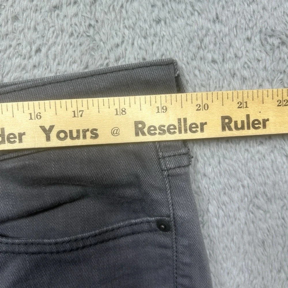 Levis 511 Jeans Mens 38x32 Gray Slim Fit Athletic Taper Stretch Denim Zipper EUC